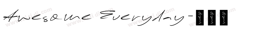 Awesome Everyday字体转换